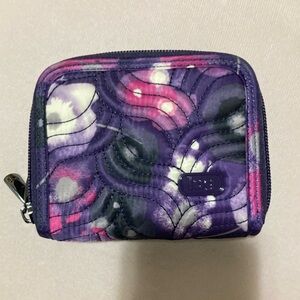 lug Splits - Purple and Pink Floral Wallet